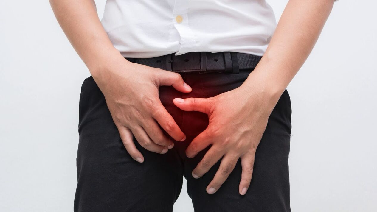 Pain in the groin as a sign of prostatitis