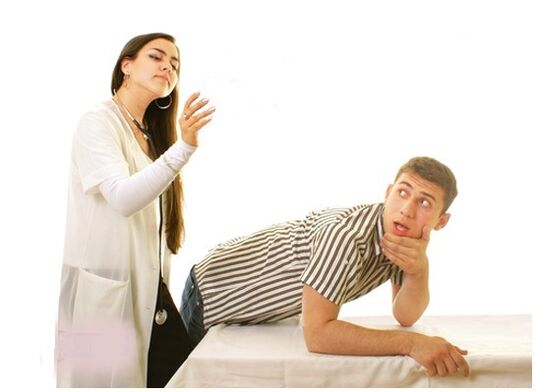 Heal male sickness with massage